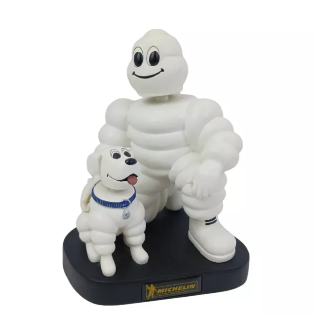 Michelin Man Bibendum & Dog Bubbles Collectible Bobblehead Rare LE 10,000