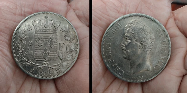 5 francs Charles X argent 1829 H qualité