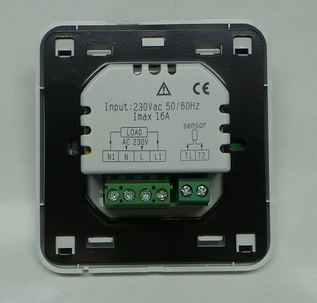 Thermostat Numérique Ambiant Chauffage par le Sol Programmable Argent #860 2