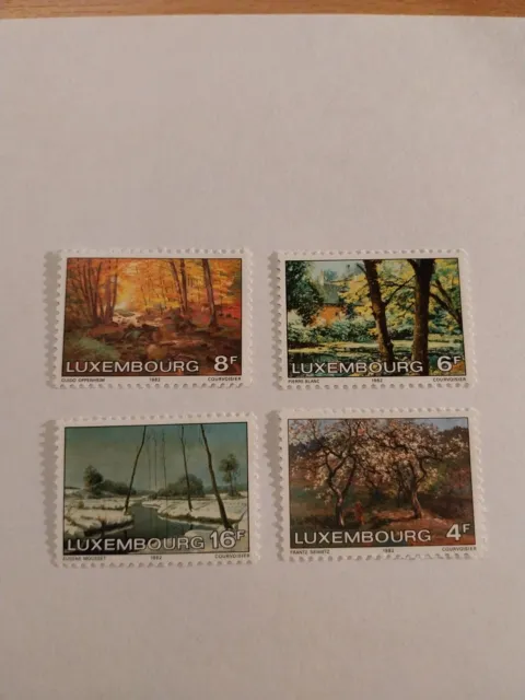 Timbres Neuf Luxembourg Lot De 4 Yvert N 997/1000 Année 1982