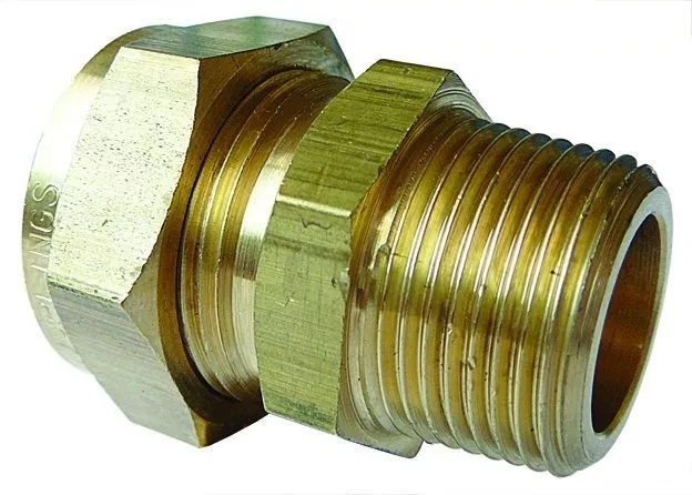 Male Stud Coupling BSPT - WADE Imperial Compression Fitting