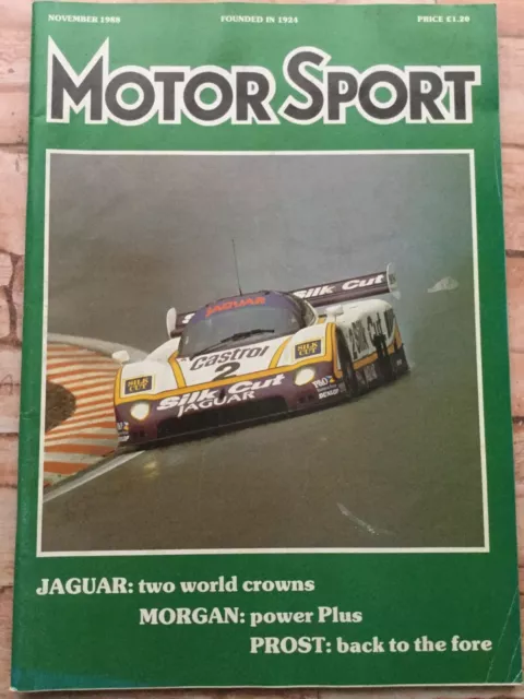 Motor Sport Magazine - November 1988 - Merc 300SL, Morgan Plus 4, Sierra 4x4