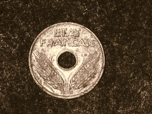 pièce 10 centimes état français 1943 petit module sup (5228)