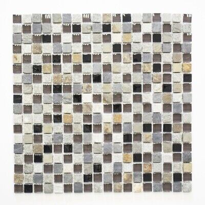 Braun Carreaux de Mosaique Translucide Braun Verre Cristal Braun Mat 