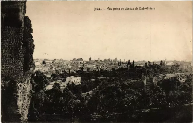 CPA AK FEZ - Vue prise au dessus de Bab Ghissa MAROC (669253)
