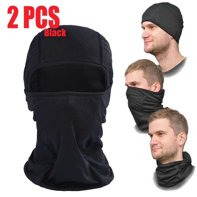 2 PCS Balaclava Full Face Mask UV Protection Sun Hood Breathable Motorcycle Mask
