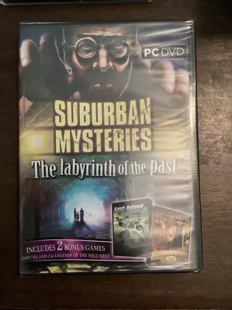 SUBURBAN MYSTERIES: The LABYRINTH OF PAST Hidden Object 3 Pack PC Game -NEW