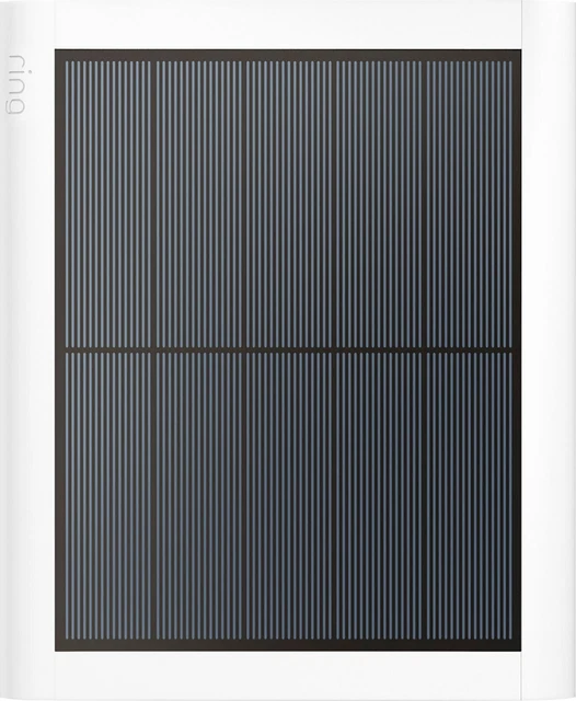 Ring Solar Panel (4W), White Solar panel charger for any Ring USB-C Security Cam