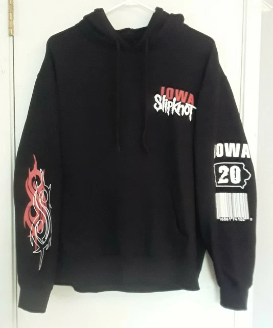 Slipknot Iowa Black Concert Goat 20th Anniversary Tour Hoodie Size Large Men's
