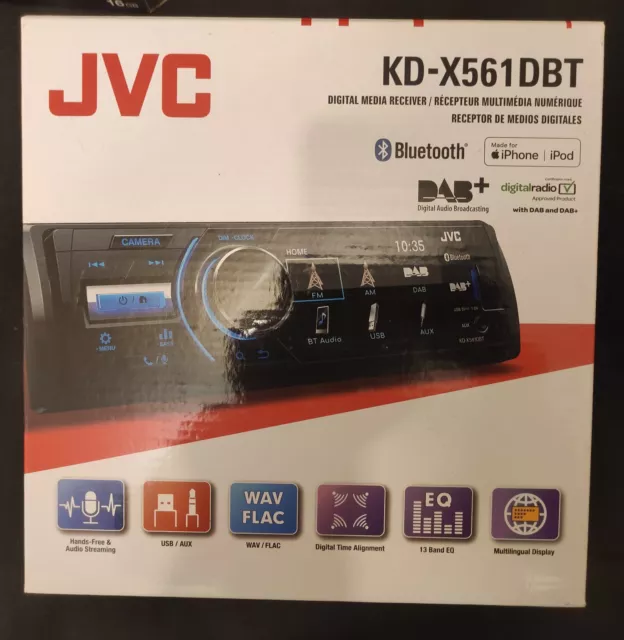 JVC KD-X561DBT - Autoradio MP3 / FM / DAB+ Bluetooth ---- NEUF