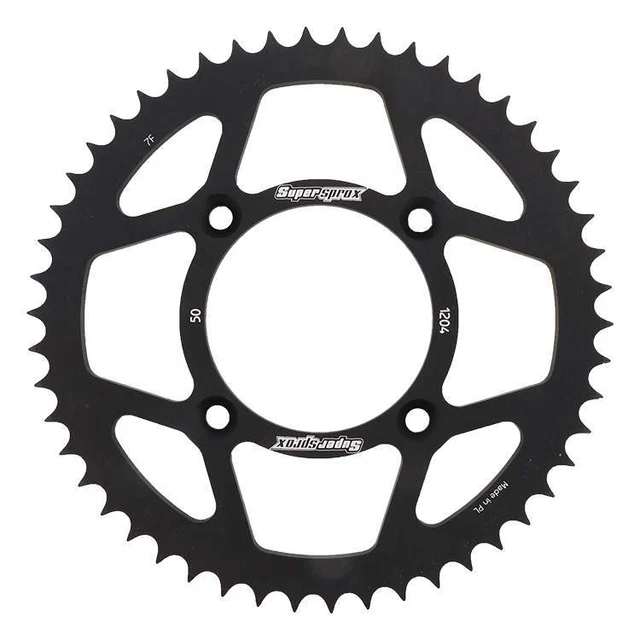 Supersprox Black Rear Aluminum Sprocket with 50 Teeth Honda CRF100F 2004-2013