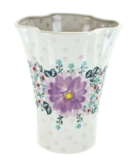 Blue Rose Polish Pottery Lilac Garden Vase