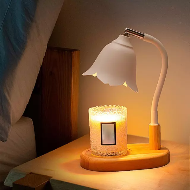 Lampe chauffe-bougie en cire parfumée, Tube Flexible EU 220V, pour