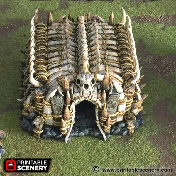 TRIBAL HOUSE BY Printable Scenery 3D Printed Tabletop RPG Scenery TRIBAL HOUSE BY Printable Scenery 3D Printed Tabletop RPG Scenery