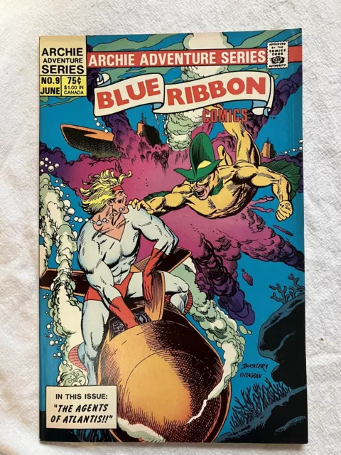 Archie Adventure Series BLUE RIBBON COMICS #9 June 1984 Agents Of Atlantis