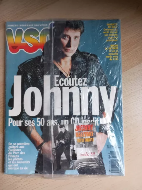 Johnny Hallyday Magazine Vsd +cd Neuf Scellé 1993