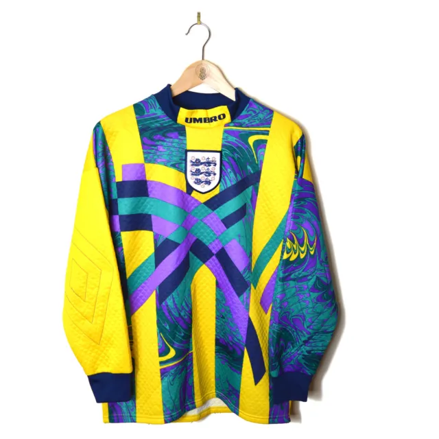 England Goalkeeper GK Football Shirt Jersey 1996 (Euro '96)