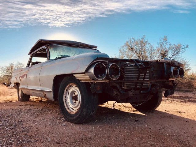 1961 Cadillac 4-Window Flat Top Short Deck Sedan DeVille Parts Car 4,847 Built 3