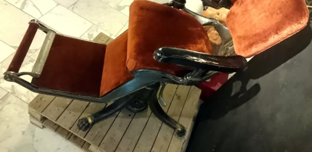 Dental Chair Dentist's Chair sedia da dentista 1892 Wilkerson USA condizione originale!