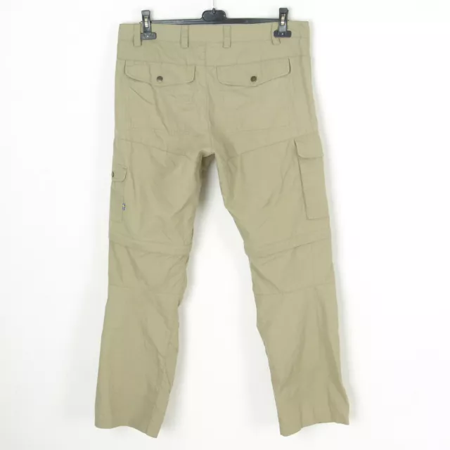 Fjallraven Uomo Karl Pro G-1000 Zip Off Cerato Pantaloni W33 - W34 Misura 50 M 2