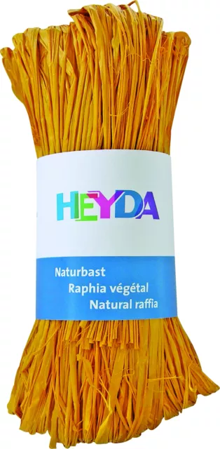 Heyda 204887790 Naturbast 50g dottergelb