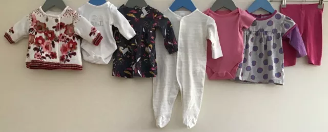 Baby Girls Bundle Of Clothing Age 0-3 Months F&F Mothercare M&S TU Next
