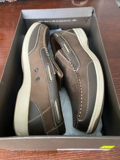 FLORSHEIM MEN S MARINA Slip On Boat Shoe Brown Stone 11391 275