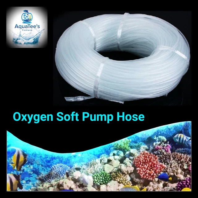 DYMAX Silicone Oxygen CO2 Air Hose Tubing Bubble Stone Aquarium Fish Tank Pump