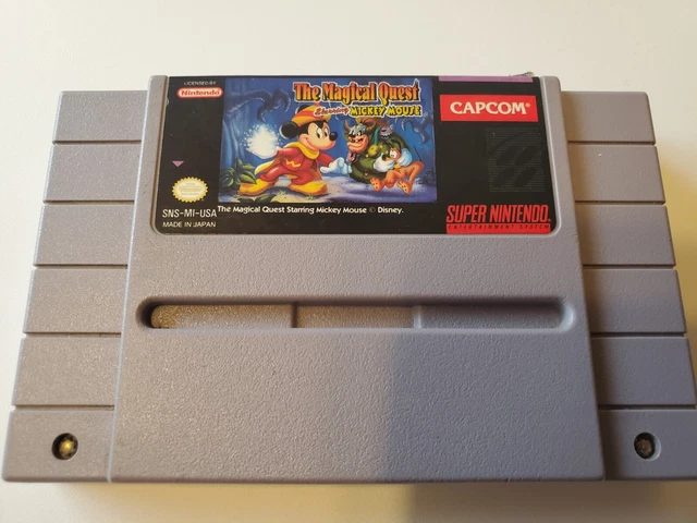 THE MAGICAL QUEST Starring Mickey Mouse Super Nintendo Entertainment