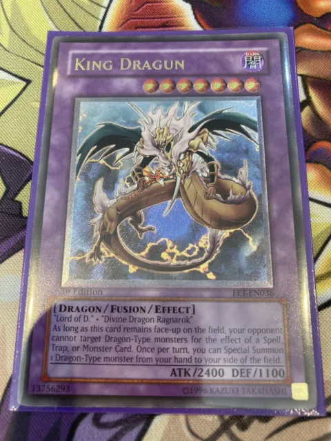 Yugioh King Dragun FET-EN036 Ultimate Rare 1st Edition NM