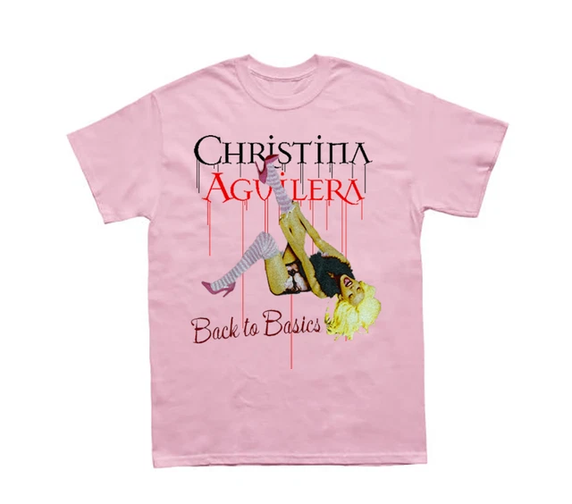 New Back To Basics Christina Aguilera Shirt Light Pink Unisex S-3XL KE588