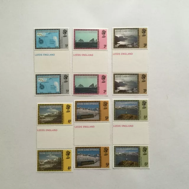 FALKLAND ISLS DEPS 1980 Pictorials Gutter Pairs MUH cv£26 (3 photos) (SS210