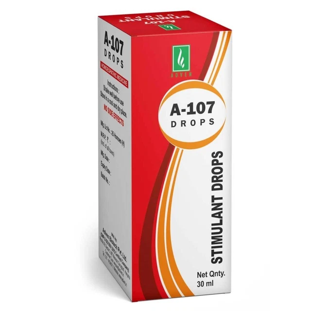 Adven A-107 Stimulant Drop Homeopathic Cures Many Health Related Problems FS