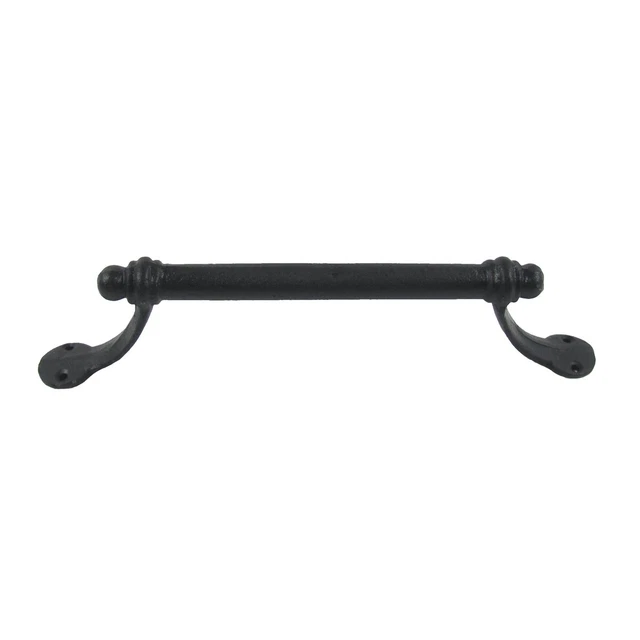 Large Elegant Cast Iron Slide Door Pull Vintage Gate Handle Rustic Barn Hardware 3