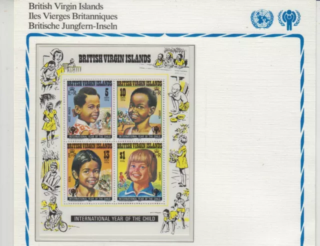 Internationales Jahr des Kindes1979  BRITISH VIRGIN ISLANDS mint 412 & 408-411** 3