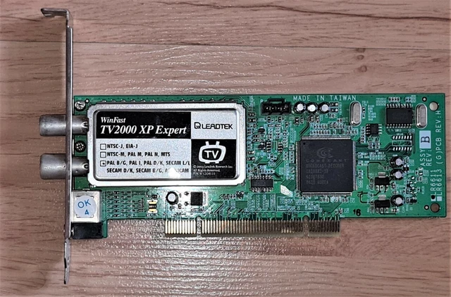 LEADTEK WINFAST TV 2000 XP Deluxe Edition PAL I TV Tuner PCI