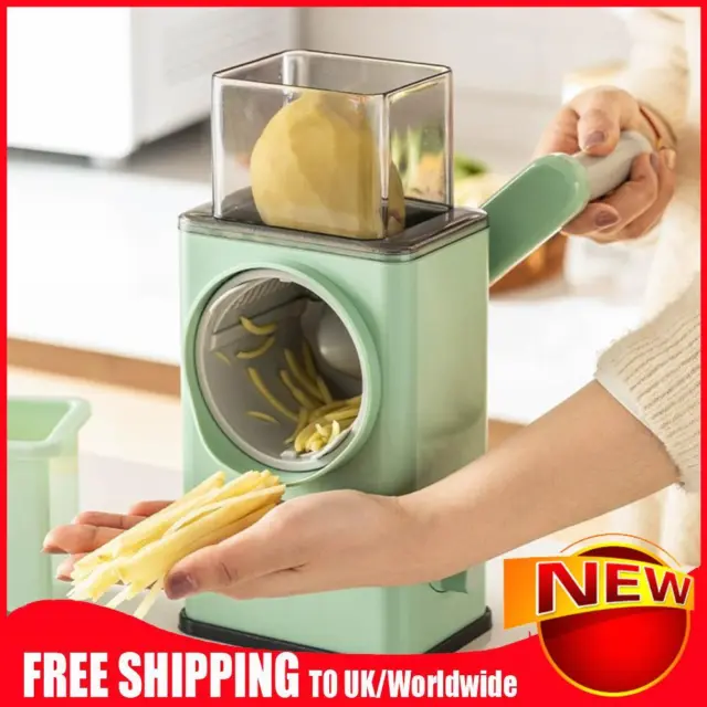 Fruit Vegetable Chip Chopper Potato Carrot Cutter Manual Rotary Cheese Grater