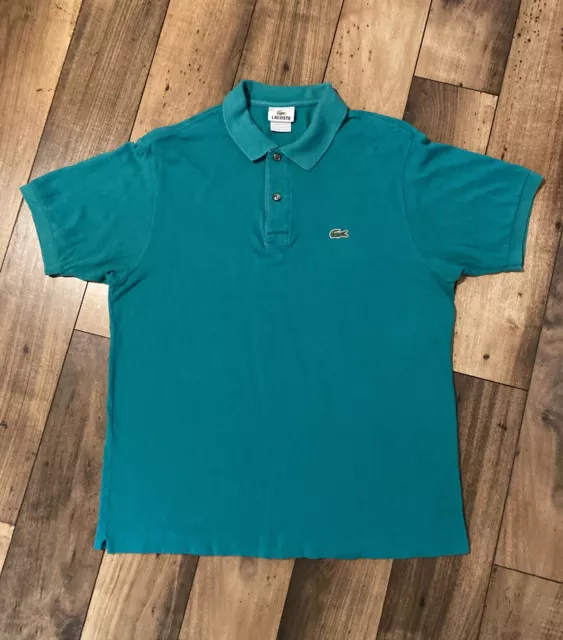 Lacoste Polo Shirt Short Sleeve Green Croc Logo Men’s Size 5 Medium Lacoste Polo Shirt Short Sleeve Green Croc Logo Men’s Size 5 Medium