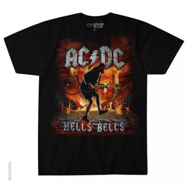 Licence Officielle - AC / Dc - Rock Eruption T Shirt Hells Cloches Importation