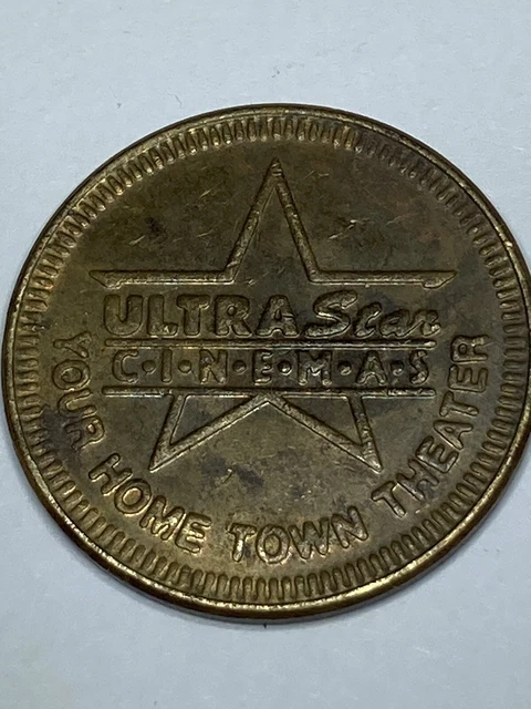 Ultra Star Cinemas Your Home Town Theater Arcade Token ARIZONA CALIFORNIA #qj1