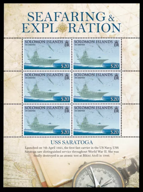 Solomon Islands 2009 Seafaring & Exploration - Ships Mini sheet MNH