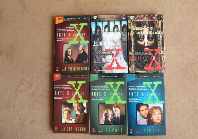 Set 6x Akte X Stories Kultserie 90er als Buch, aus Staffel 1 und 2, sehr gut