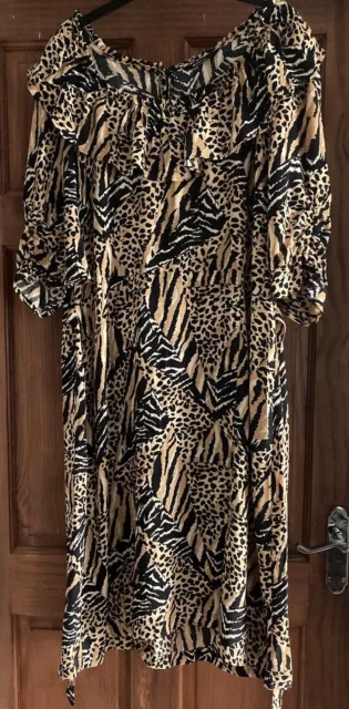 Ladies Myleene Class Animal Print Dress.Size 16