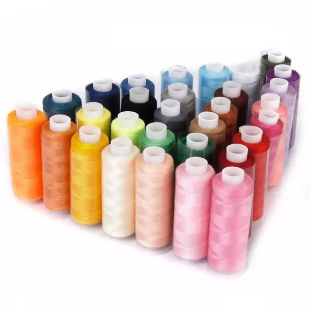 30 Colour Spools Finest Quality Sewing All Purpose 100% Pure Cotton Thread Reel