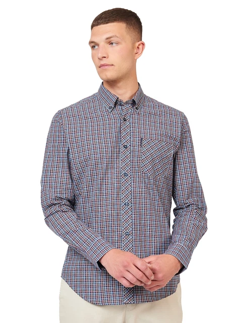 BEN SHERMAN CHEMISE à Carreaux 'Mini Mod' pour Homme EUR 76,99