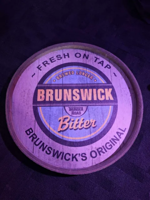 Brunswick Bitter wooden bar sign / tray