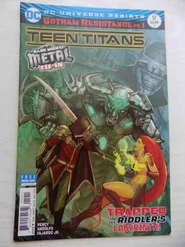 Teen Titans #12 - Dark Nights Metal Tie-In 1st app. Batman Who Laughs 1st Print