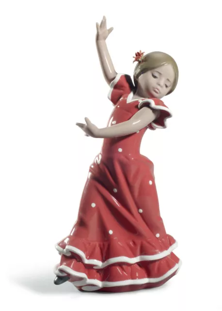 Lladro Lolita Flamenco Dancer Girl Red #8746 Brand Nib Cute Flower Save$$ F/Sh