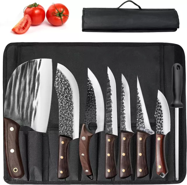 Kitchen Knife Set Japanese Damascus Pattern Chef Knives Stainless Steel Cleaver