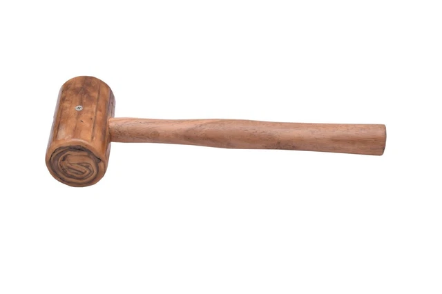 Martillo mazo de cuero sin curtir de 60 mm para joyeros y artesanos